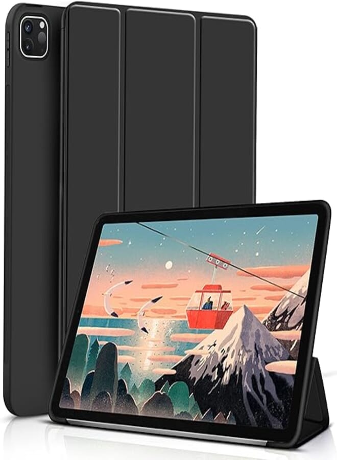 KenKe iPad Pro 2020& 2018 Soft TPU Back Cover (Black, 11 In)